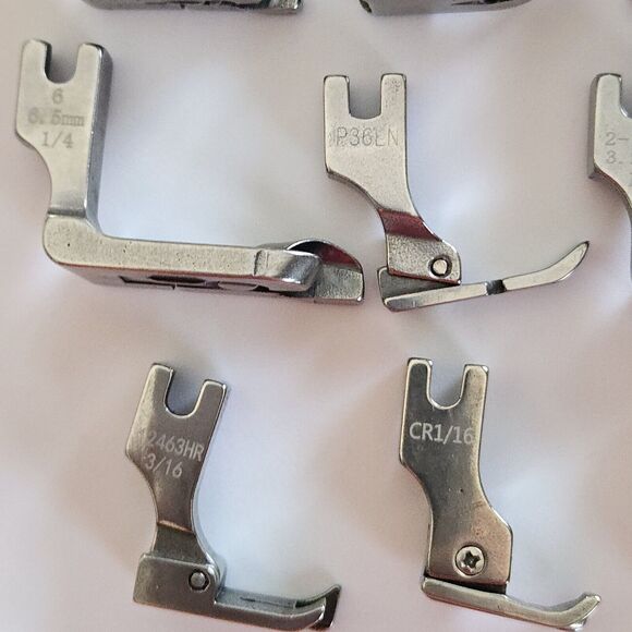 Industrial Needle Feed Sewing Machine Zipper Foot Set 25 Different + Storage Box - Picture 9 of 15